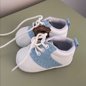 Austin Boy's Patent Saddle Oxford Shoe